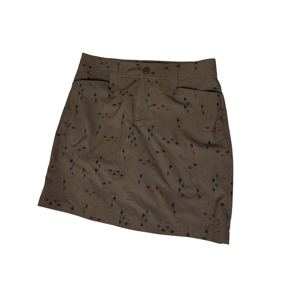Eddie Bauer Women's Olive‎ Patterned skort